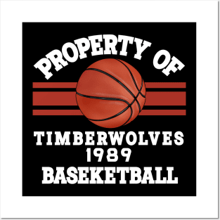 Proud Name Timberwolves Graphic Property Vintage Basketball Posters and Art